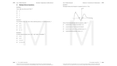 year 12 maths advanced tutoring resource workbook