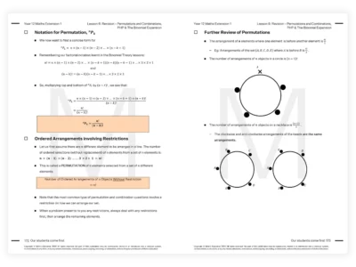 year 12 maths extension 1 tutoring resource