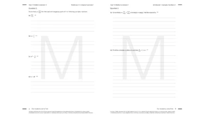 year 12 maths extension 2 tutoring resource workbook