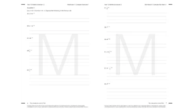 year 12 maths extension 2 tutoring resource workbook