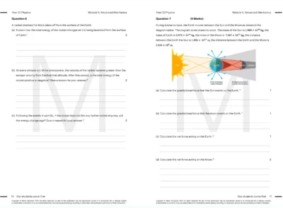 year 12 physics HSC Prep Course work book resource