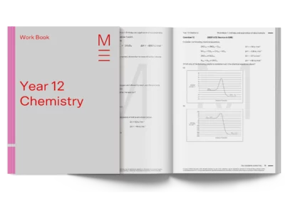 year 12 vce chemistry tutor work book spread mockup