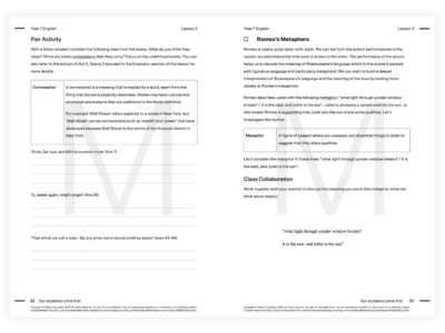 matrix education year 8 english tutoring resource