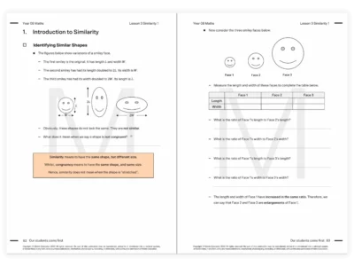 matrix education year 8 maths tutoring resource