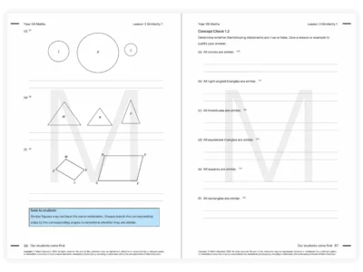 matrix education year 8 maths tutoring resource