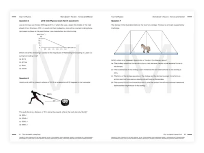 vce physics tutoring melbourne tutor work book resource