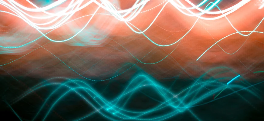 matrix education neon abstract wavelengths 