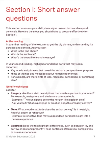 sample page of section 1 of the common module guide