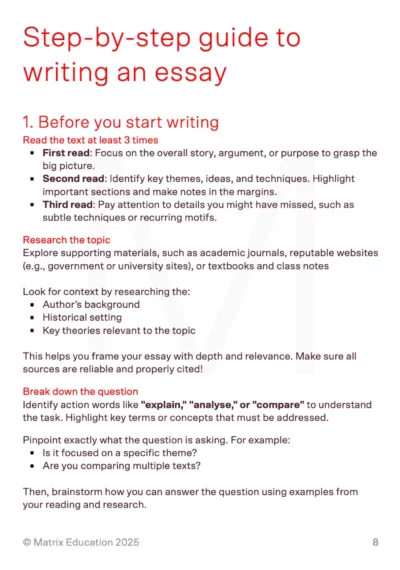 sample page showing step-by-step guide