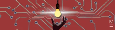matrix education year 9 physics banner glowing lightbulb in front of a circuit