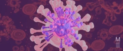 matrix education Close-up 3D render of a virus for year 9 biology