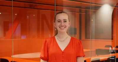 Matrix education scholarship student smiling