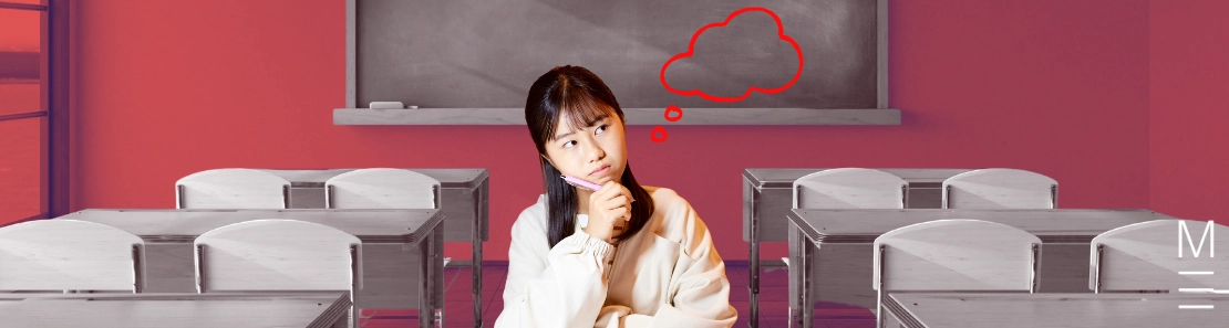 matrix education Student thinking about how to write a persuasive text