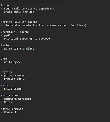 matrix education to do list of study tasks to stop procrastinating