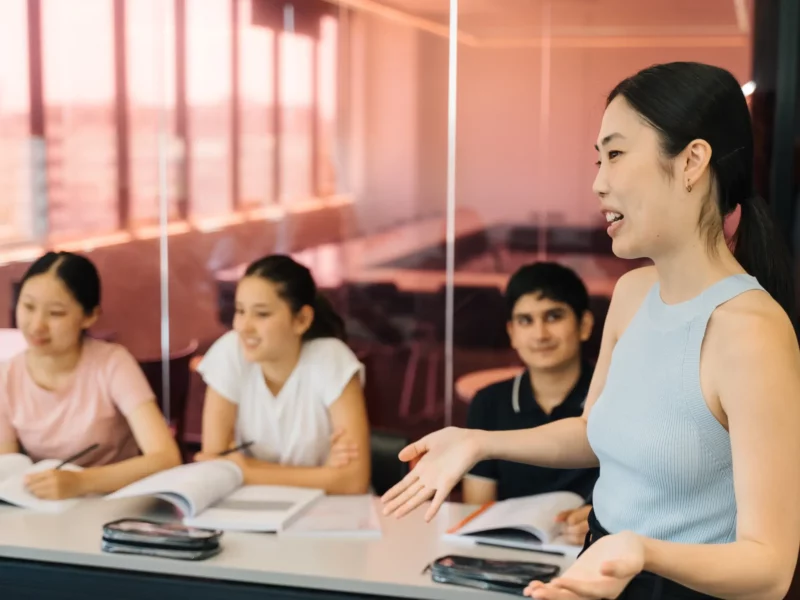 matrix education inspirational teacher teaching students in a classroom Year 12 Specialist Mathematics