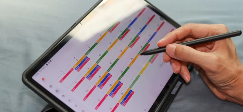 matrix education schedule on an ipad
