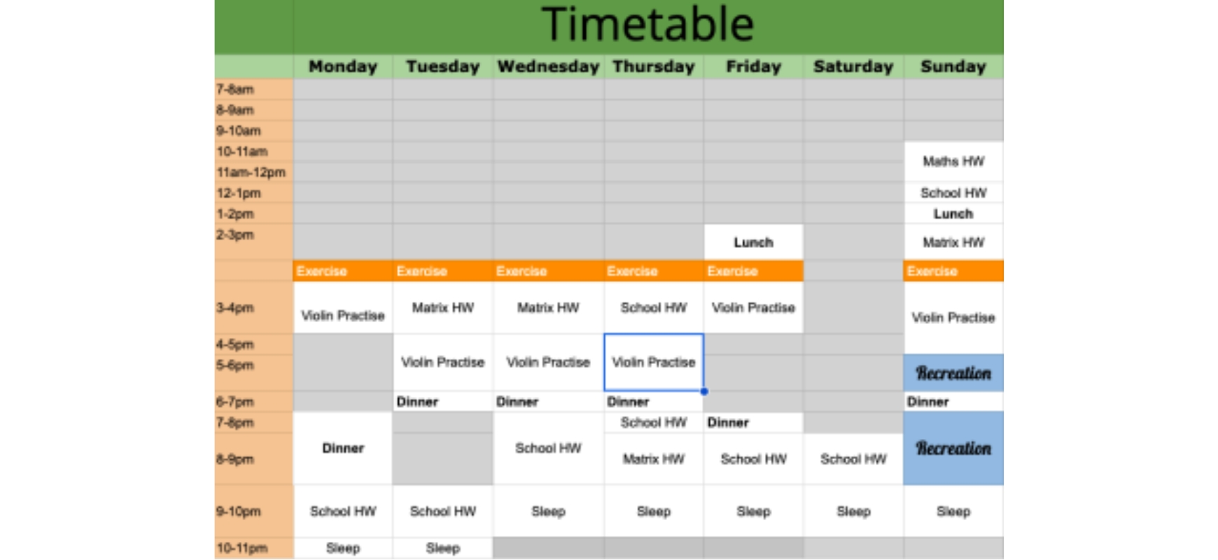 matrix education jasons timetable for exam preparation strategies