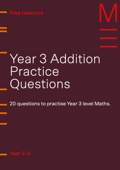 matrix education year 3 addition practice worksheet