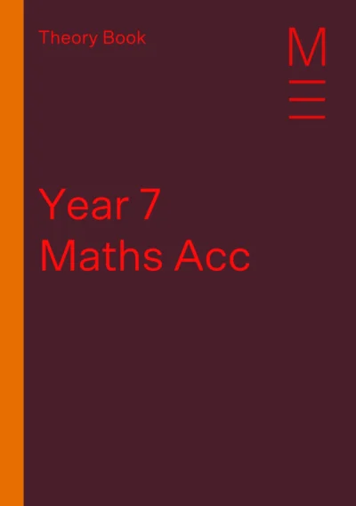 Y7 MATHS ACC THEORY BOOK COVER